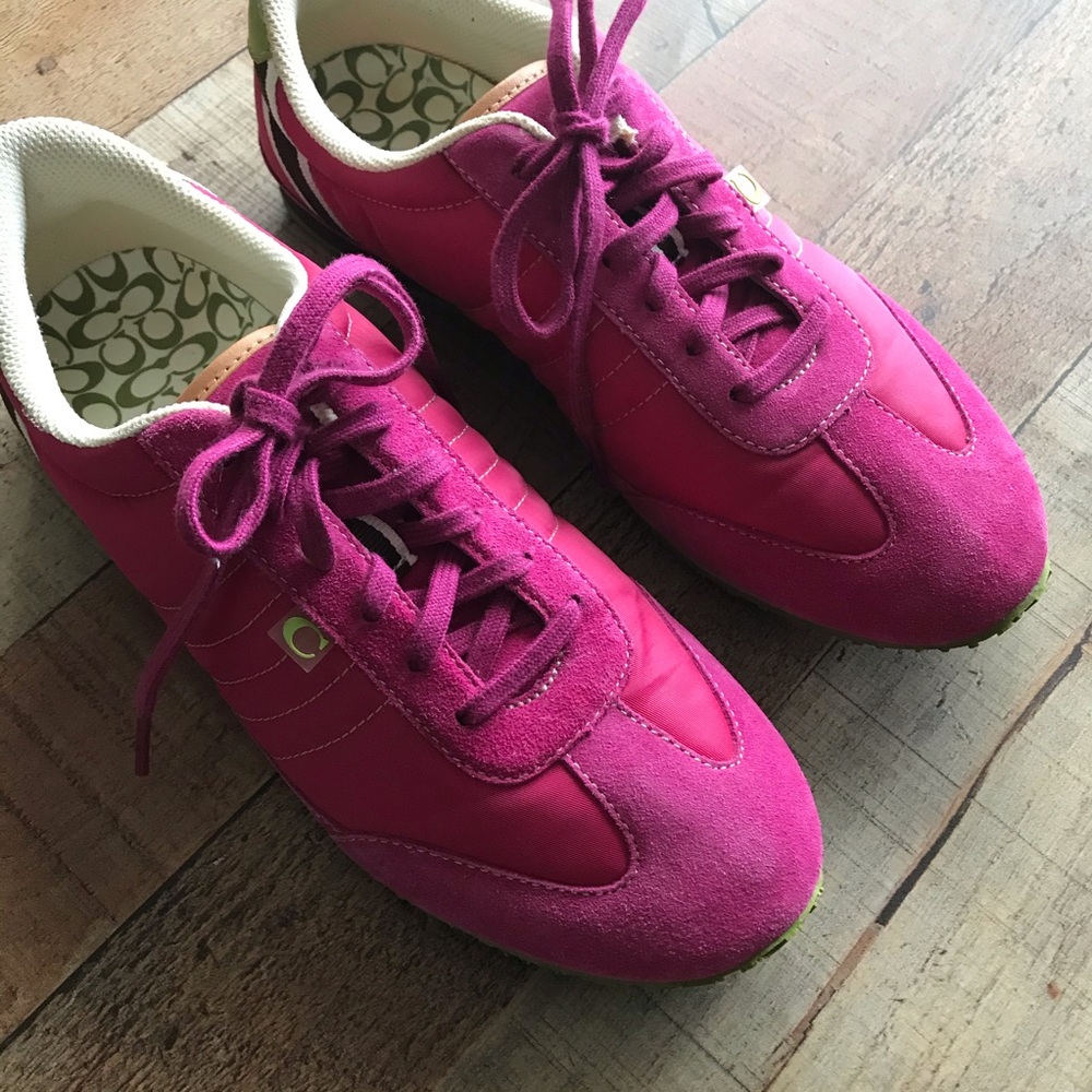 COACH Nikki Sneaker Pink 8.5 - Picture 3 of 8